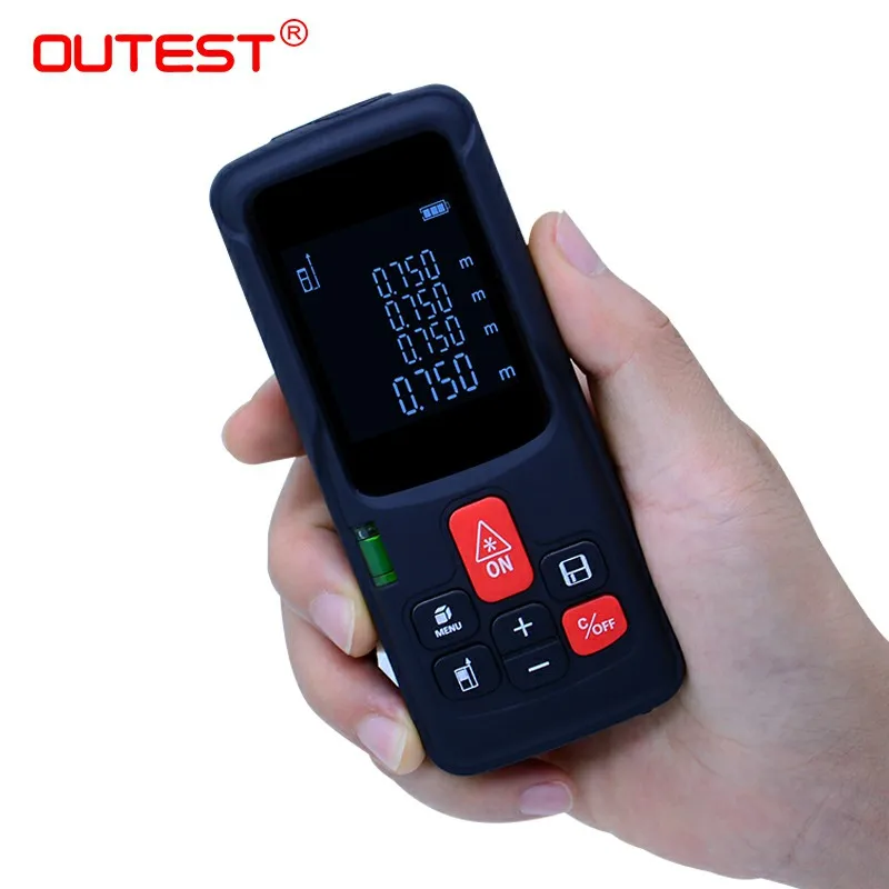 Портативный лазерный дальномер OUTEST 60 м/100 м|Лазерные дальномеры| |