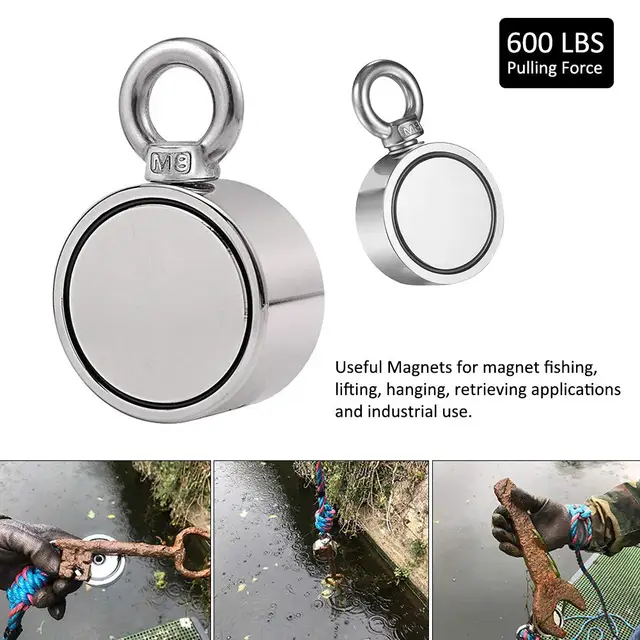 $US $11.97 Strong Salvage Magnet Pot Fishing Magnet Salvage Double - Sided Magnet Magnetic Hook Dual Side Fish