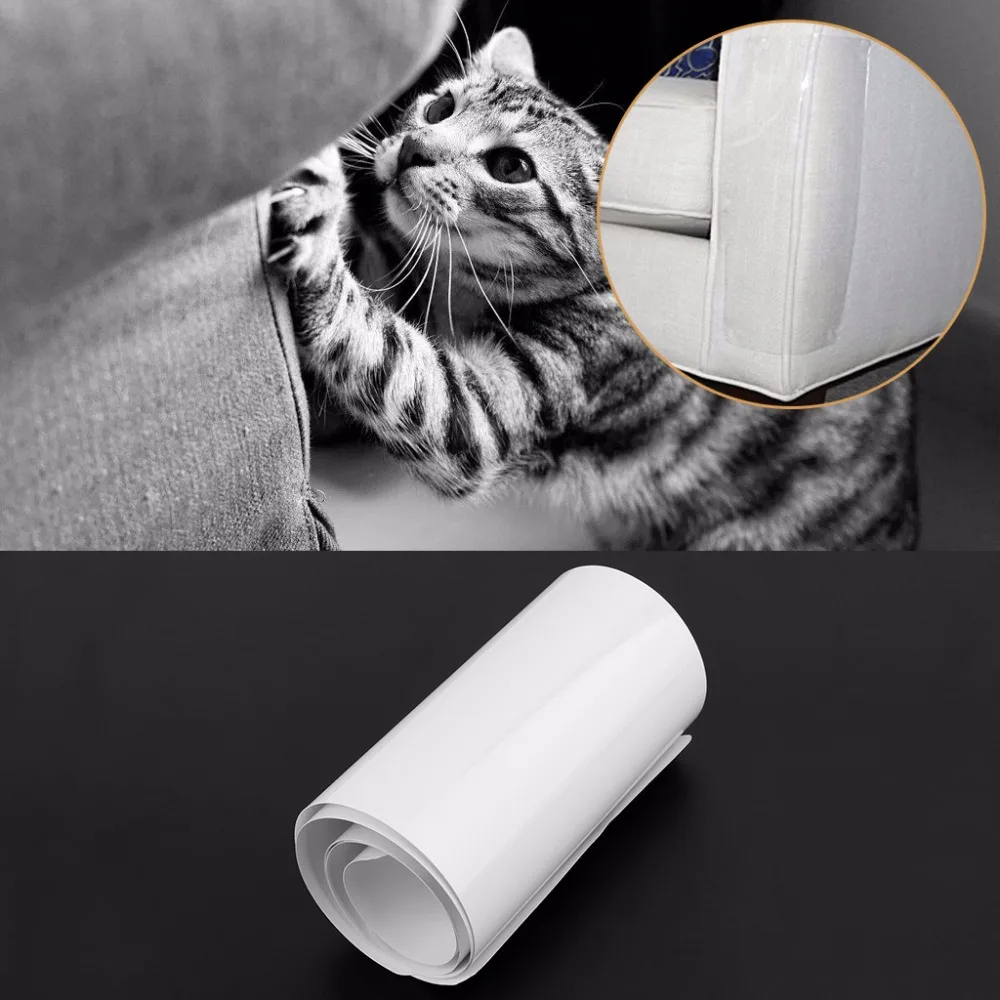 2Pcs Couch Guard Cat Furniture Protector Pads Self Adhesive Cat Scratching Protects Sofa Door Carpet Screen From Cat Claw Damage