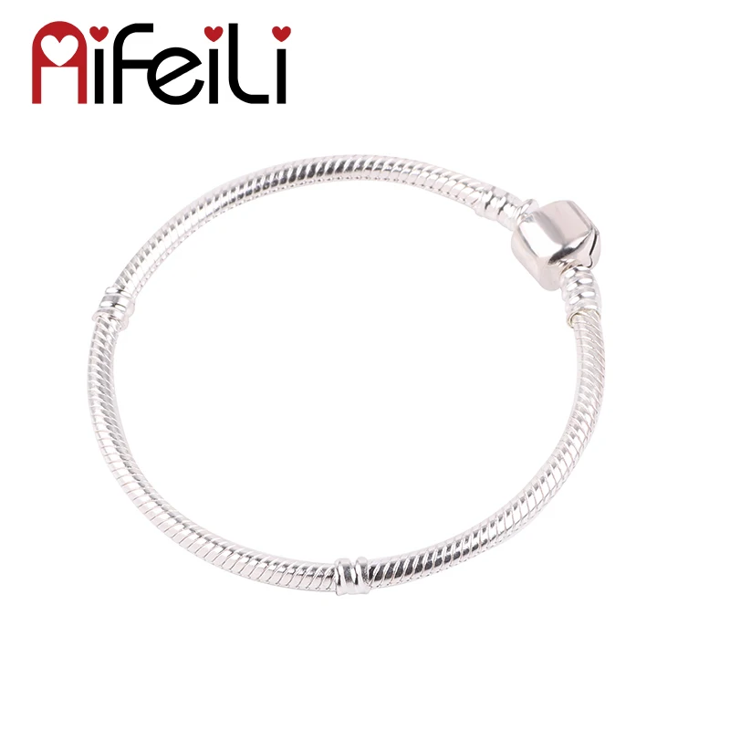 AIFEILI змеиная цепочка безопасная застежка европейские DIY Браслеты с подвесками и