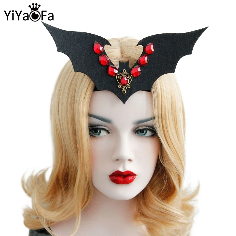 

YiYaoFa Cosplay Hallowmas Head Jewelry Vampire Bat Headbands Women Accessories Msquerade Party Jewelry Hairbands FD-30