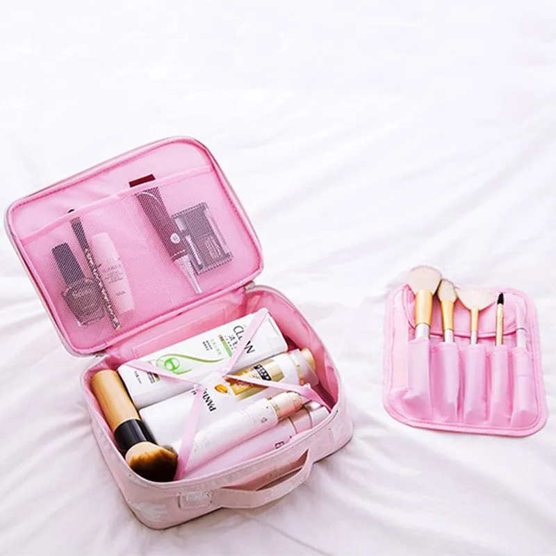

1Pcs Large Capacity Portable Folding Travel Make Up Storage Bag Waterproof Women Cosmetic Wash Supplies Case Container Organizer