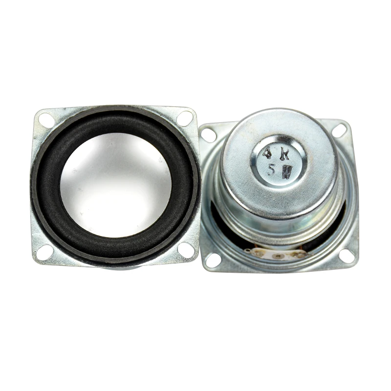 AIYIMA 2Pcs Mini Audio Speaker 52MM 4Ohm 5W Portable Speakers Antimagnetic Silver Basin Loudspeaker DIY AIYIMA 2Pcs Mini Audio Speaker 52MM 4Ohm 5W Portable Speakers Antimagnetic Silver Basin Loudspeaker DIY