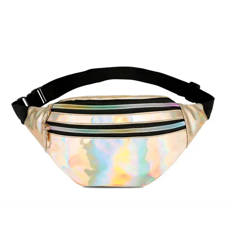 

Women Girls Holographic Fanny Pack Laser Bum Bag Waist Pack Crossbody Chest Bag