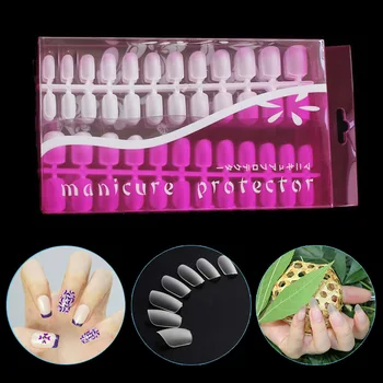 

1 Set Artificial Fake Nail Ultra-thin Flexible Full Cover Transparent for Nail Art MH88