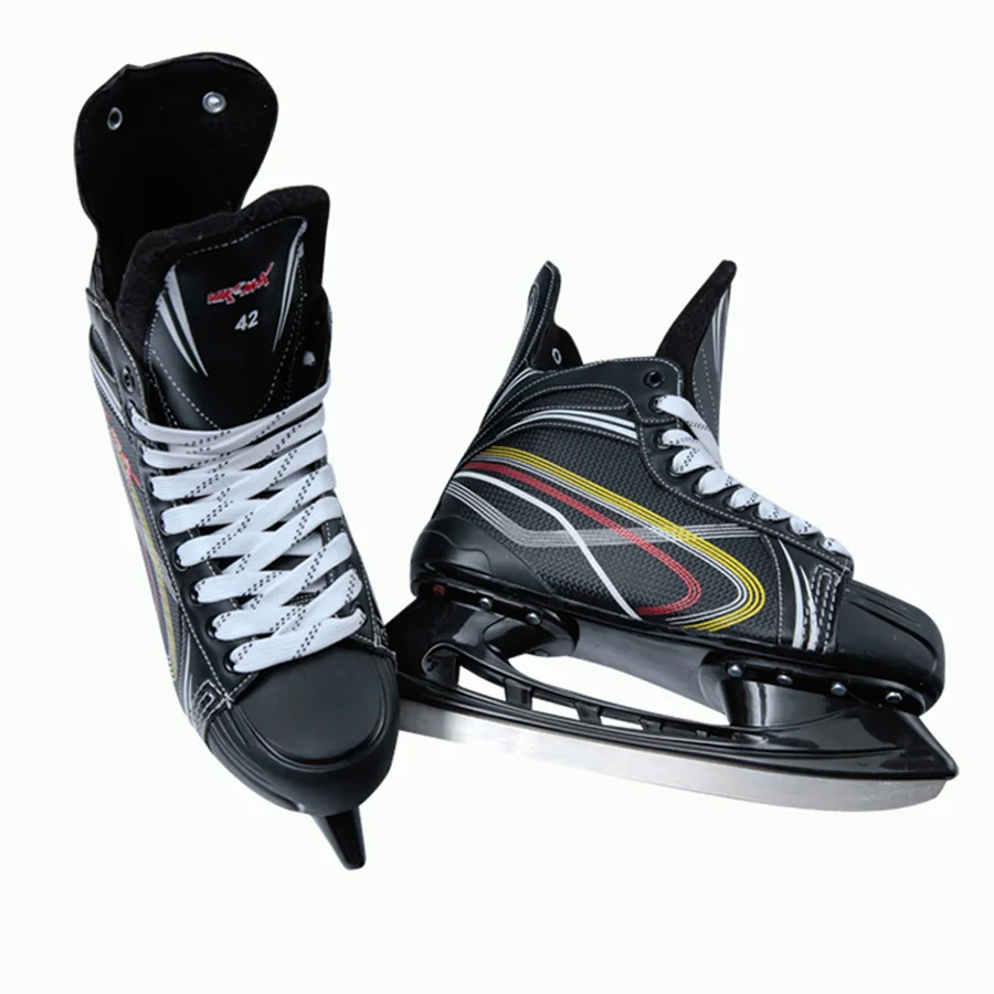 Новейшая Обувь для хоккея Vik Max для взрослых и детей, профессиональные коньки для катания на льду, нож для катания на льду, ледяной хоккейный шар, обувь для катания на льду