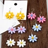 Style chaud personnalité dames boucles d'oreilles couleur bonbon résine Daisy personnalité fleurs boucles d'oreilles sauvages bijoux cadeau ► Photo 1/6