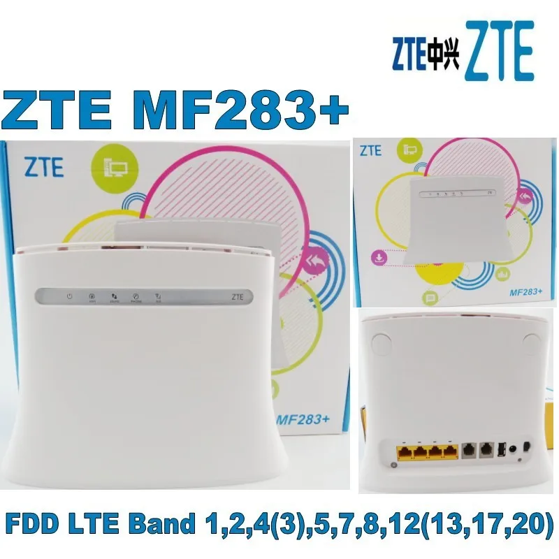 Беспроводной шлюз ZTE MF283 + 4G LTE Внешняя антенна с двумя разъемами SMA|zte mf283|lte 4glte gateway |