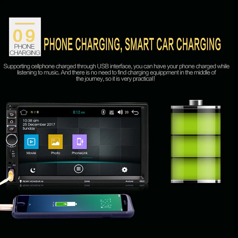 Perfect Car Radio High Definition 7 Inch Touch Screen Car Bluetooth MP5 Player Car Double Spindle MP4 Navigation Integrated Machine 2