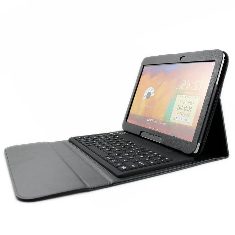 

Wireless Bluetooth Keyboard Tablet Case for Samsung Galaxy Tab 3 10.1 P5200 P5220 P5210 T530 10.1 Inch Black PU Leather Case