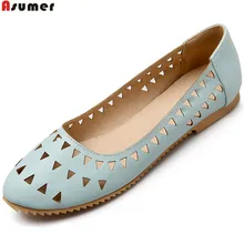 ASUMER/модные Демисезонные женские туфли черного, розового и белого цвета повседневные женские туфли на плоской подошве с круглым носком Большие размеры 33-44