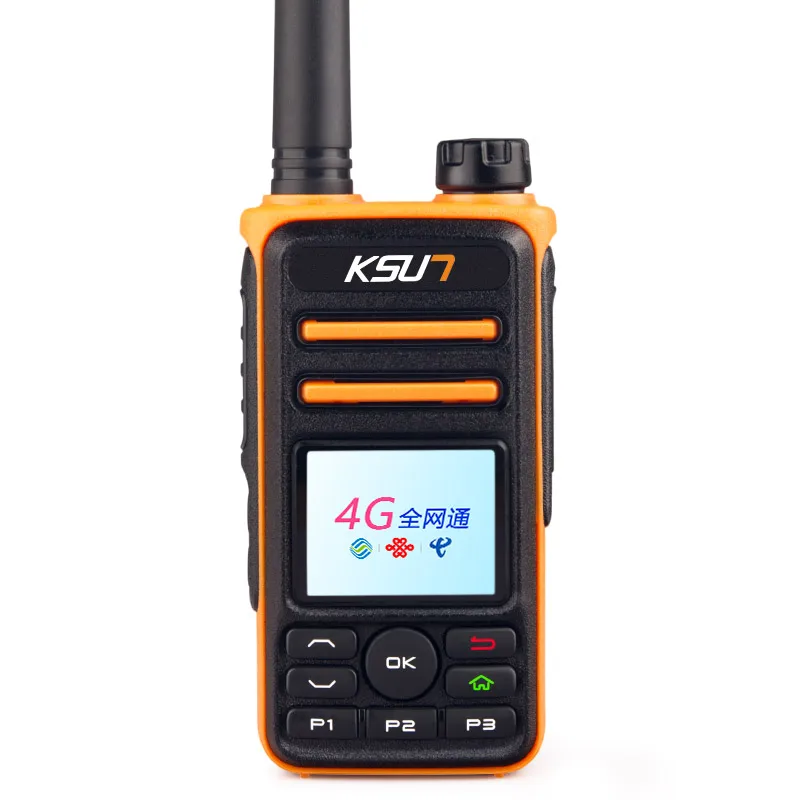 Gps позиционирование Civil двойной режим сети KSX50-M-G цифровой WCDMA, CDMA, GSM Автомобильный радиоприемник двухстороннее радио Walkie Talkie - Цвет: orange