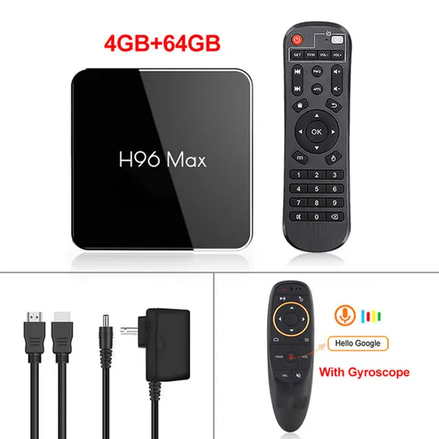 4GB 64GB A-N H96 MAX X2 Android 8,1 ТВ коробка 4 Гб 64 Гб S905X2 1080 P H.265 4 K USB3.0 Google Play Netflix Youtube Смарт ТВ ящик медиа плеер H96MAX - Цвет: 4GB 64GB A-N