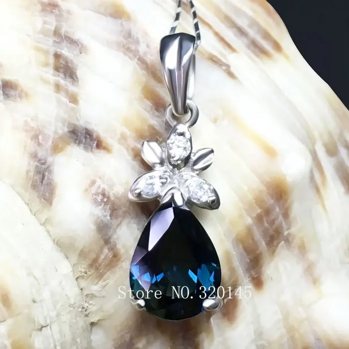 

Женский кулон с сапфировым стеклом 18 k Jin Tianran