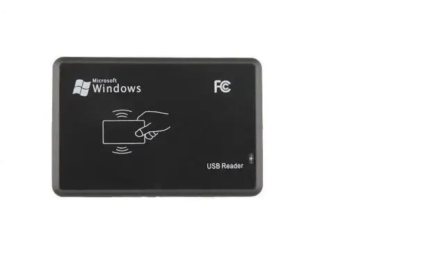 

13.56Mhz RFID Reader USB Proximity Sensor Smart Card Reader+ 2 Pcs 13.56Mhz RFID White IC Card