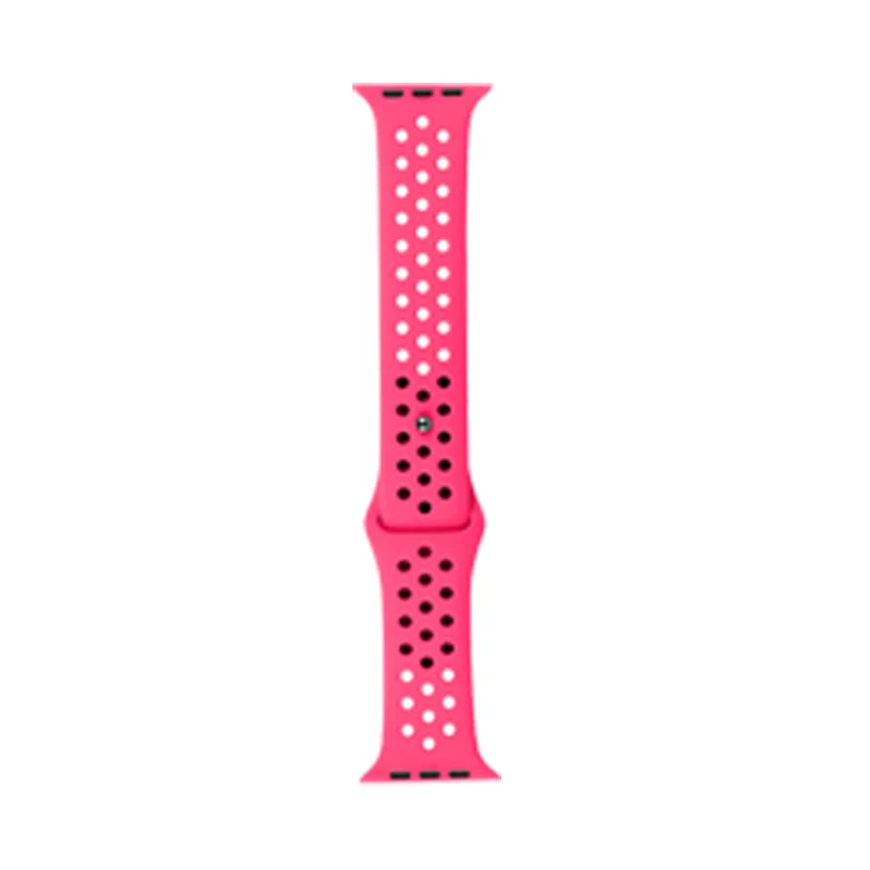 Силиконовый ремешок для apple watch 4 band 44 мм 40 мм iWatch band 42 мм 38 мм дышащий спортивный браслет ремешок для apple watch 3 2 1 - Цвет ремешка: Rose red