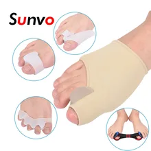 5 шт./компл. при вальгусной деформации большого пальца стопы гель стрейч нейлон Pad силиконовый сепараторов для корректирующих перекрещивающихся пальцев забота вставки