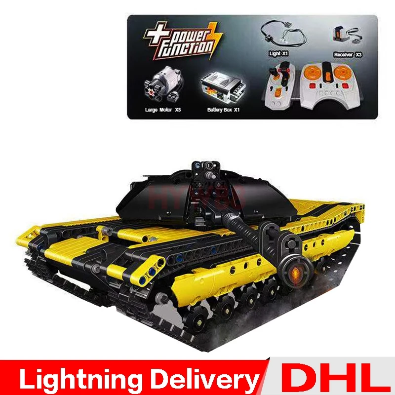 

LP 23005 Technic Series 1580Pcs The Remote Control Tank Set Building Blocks Bricks RC Tank Model Kid Toys Christmas Gift