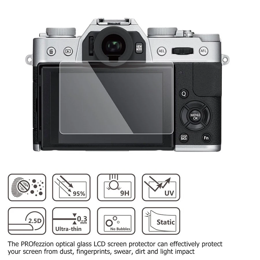 Alivo 2 шт. HD закаленное ЖК дисплей Экран протектор для Fuji x t10 t20 Плёнки 70 t1/T2 a3