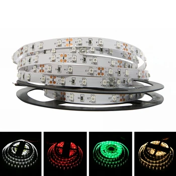 

High Brightness SMD3528 Led Strip 5M 60led/M Led Strips DC12V Led Bar Light RGB/White/Warm White/Red/Green/Blue Home Decor Lamps