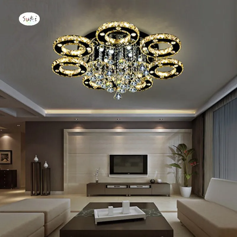 Buy Modern Led Crystal Ceiling Lights For Living Room