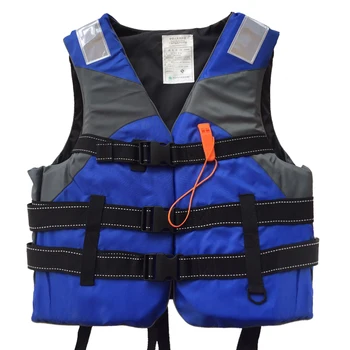 

Water Sports Life Jacket Flotation Device Life Vest with High Visibility Reflective Threading Panels Kayaking Fishing Drifting