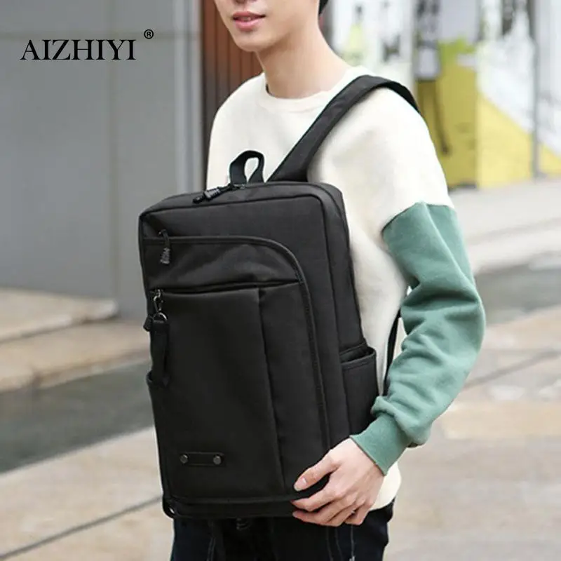 15 Mochilas Oxford impermeables de 6 pulgadas de viaje de negocios para ordenador portátil Mochila con cremallera para hombre hombro Simple Mochila escolar Mochila