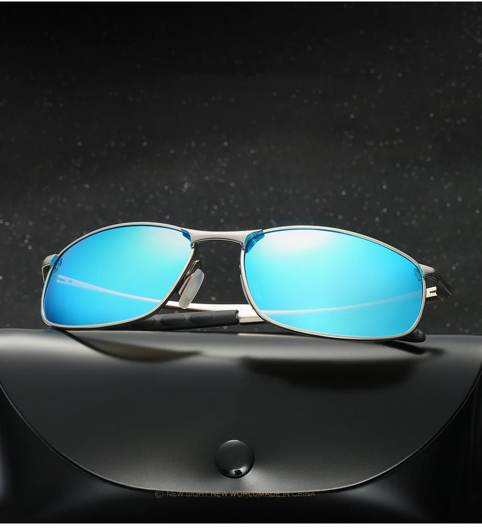 VCKA Polarized Sunglasses Men Brand Designer Rectangle Rectangle Sunglass Mens Driving Sun Glasses oculos de sol UV400 Eyewear 5