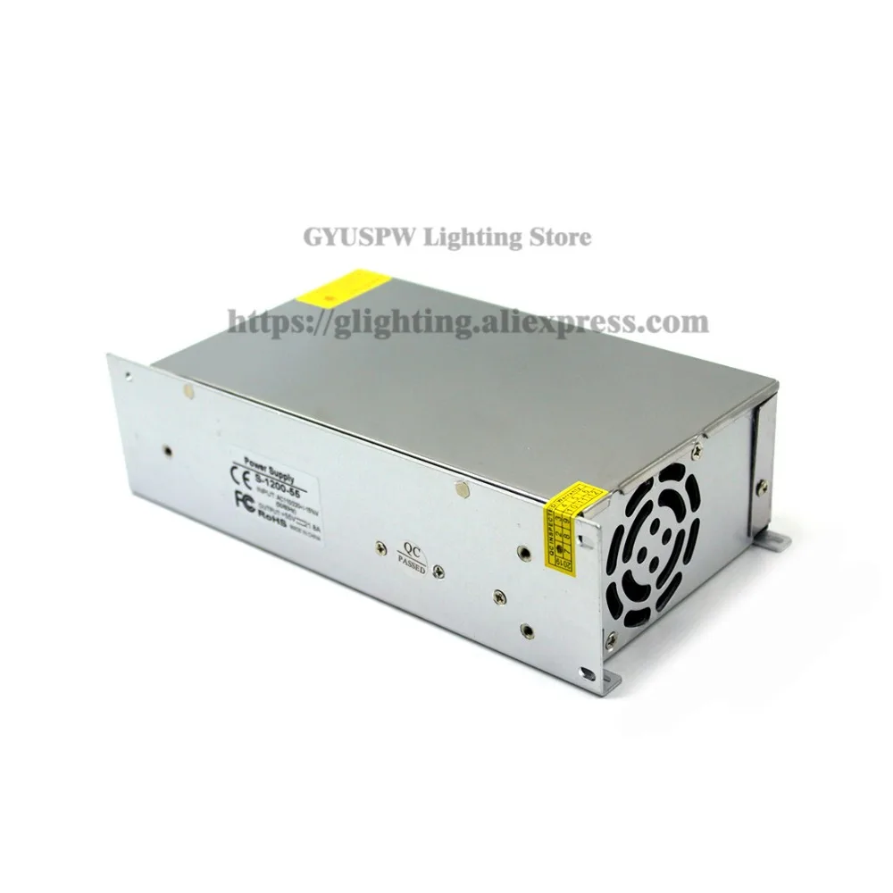 Высокое качество Питание Светодиодный драйвер Трансформатор AC110V 220 V постоянного тока до dc55V 21.8A 1200 W Мощность адаптер для лампы светодиодные ленты CNC CCTV 3D печати
