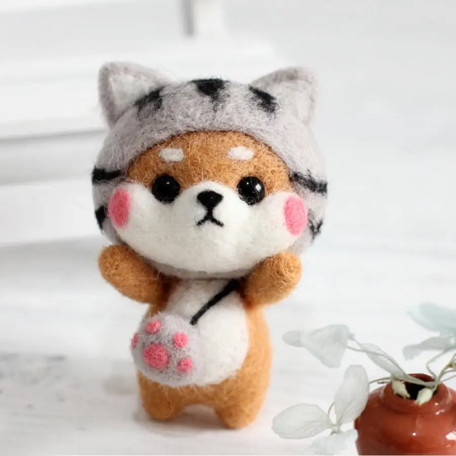 Домашние швейные иглы не Готовые DIY собачьи куклы шерсть валяние ремесло палка