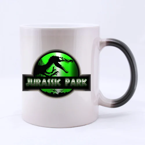 Jurassic Park Dinosaur Custom Design Coffee Mug Novel Gift Glass Mugs