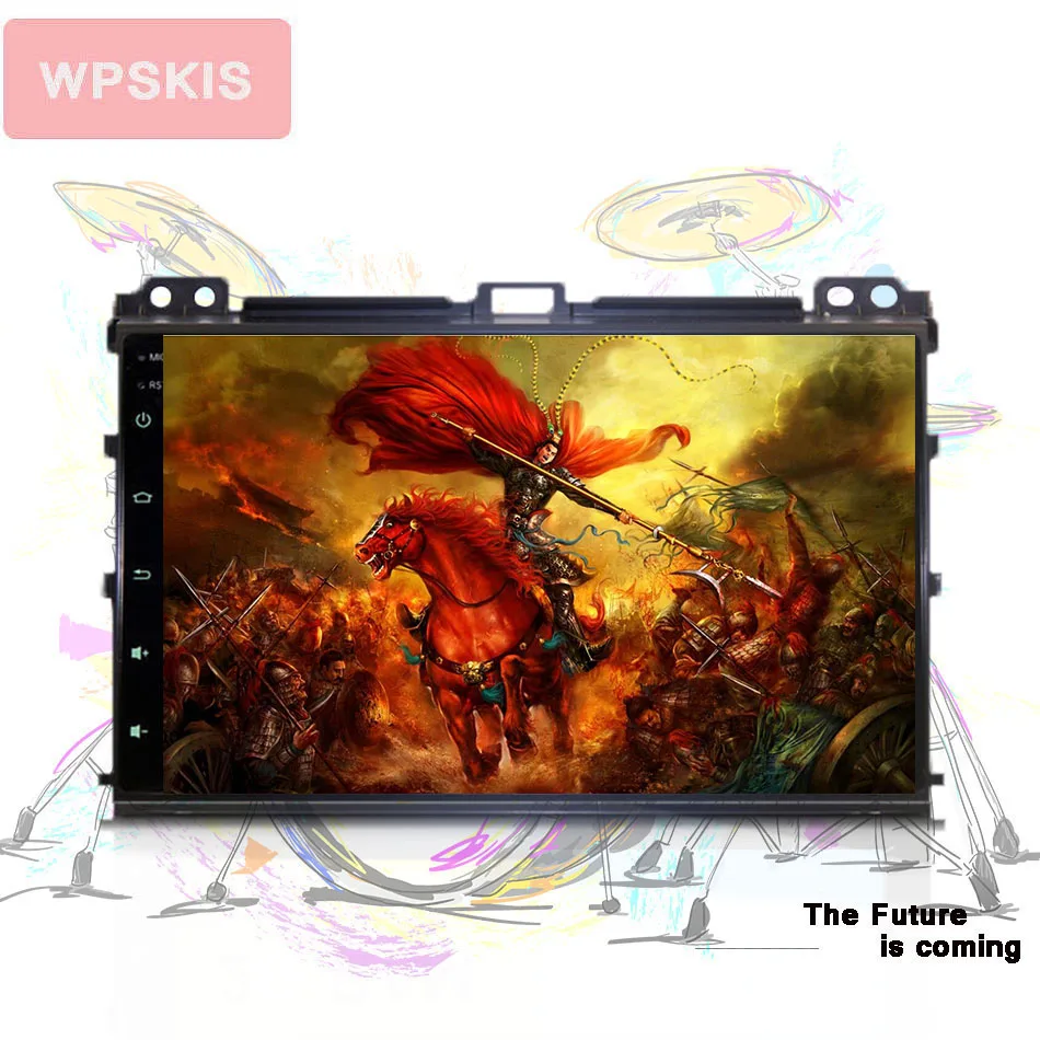 Discount 9" Android 9.0 Octa 8 Core 4G RAM 64G ROM Car DVD Player for Toyota Prado 120 2004-2009 Car Radio GPS sat navi BT Tape Recorder 5