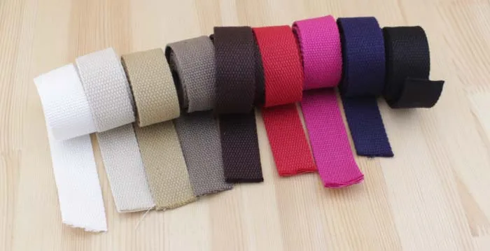 Handle 32mm stripe webbing Replacemet Cotton Canvas bag Clip On Shoulder strap