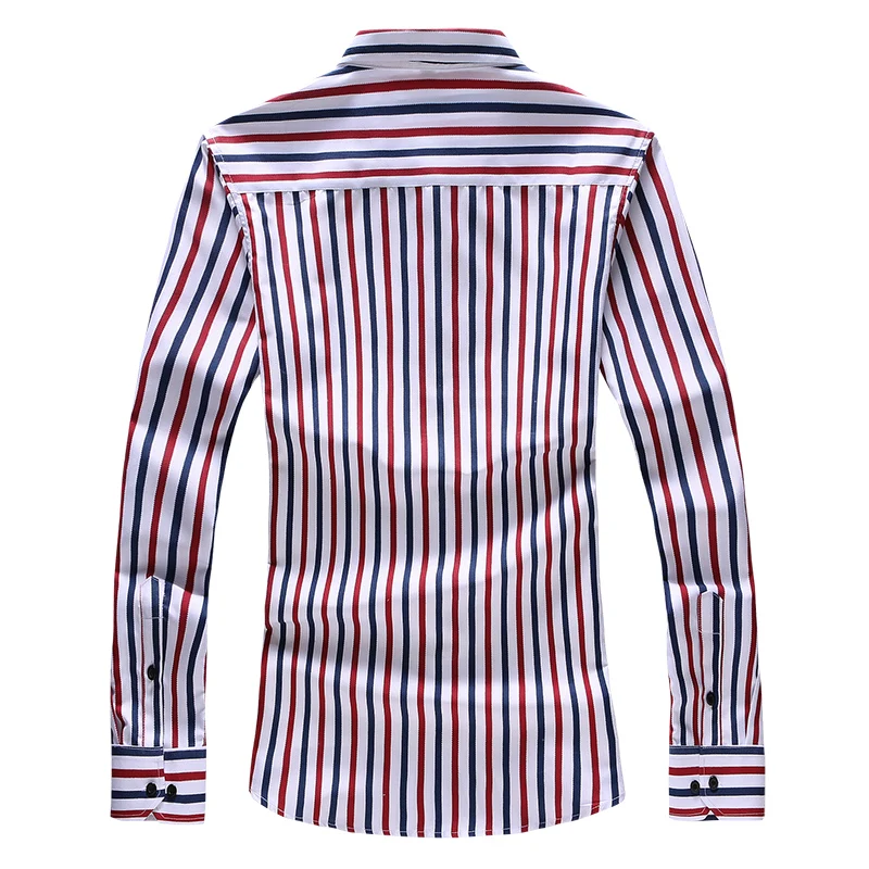 Мужские рубашки с длинным рукавом LONMMY 6XL 7XL мужские повседневные облегающие