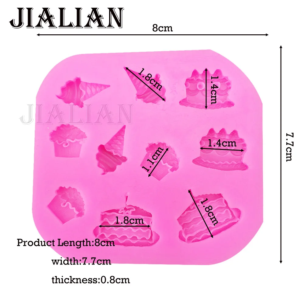 Конусы Торт Мороженое Форма Инструменты для украшения шоколадного торта DIY выпечки конфеты confeitaria Кондитерская помадка силиконовая форма T0372