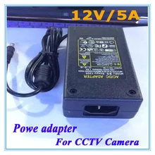 DC 12V 5A источник питания AC 100-240V адаптер питания зарядное устройство DC 5,5mm x 2,1mm EU/US разъем для камер видеонаблюдения