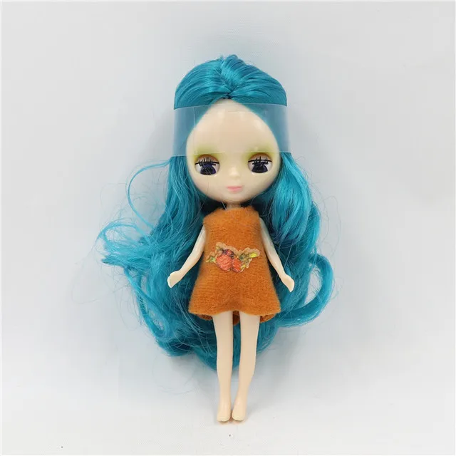 DBS blyth mini doll 10CM BJD normal body doll long hair 10cm toy anime random dress as a gift 27
