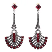 Новое поступление хорошее качество модные серьги массивные длинные серьги-гвоздики с кристаллами