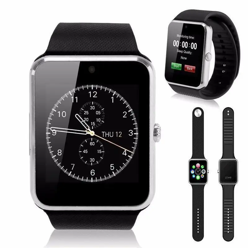Smart Wrist Watch GT08 Clock Sync Notifier Support Sim Bluetooth Connectivity For iPhone Android Smartphone Health