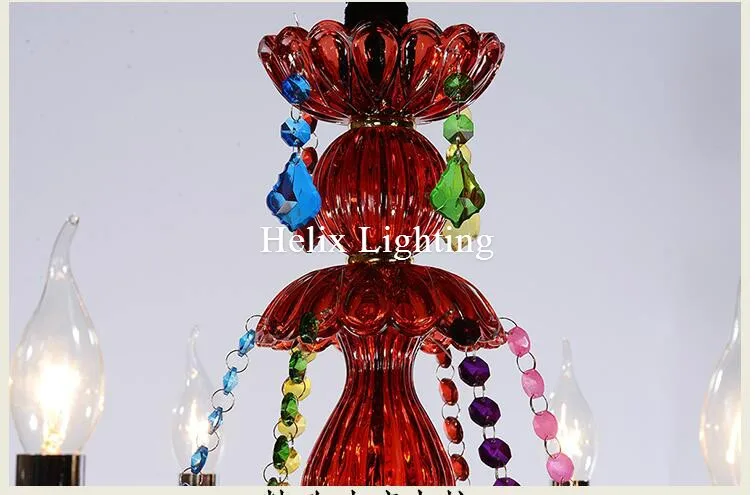 D60cm H55cm красочная хрустальная люстра лампа с кристаллами современное освещение AC Гарантированная Хрустальная Подвесная лампа