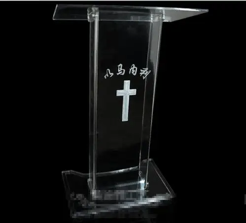 

Free Shipping Free Shipping logo customize Hot sale modern detachable acrylic podium church