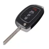 KEYYOU-Funda de mando a distancia plegable con 4 botones para HYUNDAI, funda para mando a distancia, para HYUNDAI Mistra Santa Fe Sonata Tucson Accent I30 I40 I45 ► Foto 3/6