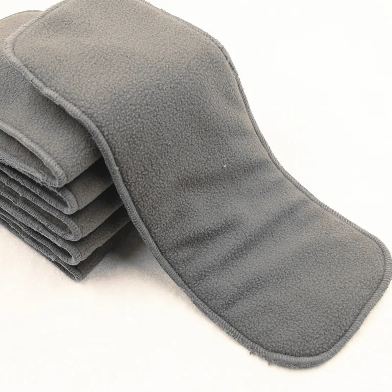 Washable Adult Diaper 5 Layers Bamboo Charcoal Cloth Nappy Liner Super Absorbent Reusable Incontinence Adult Diaper 1