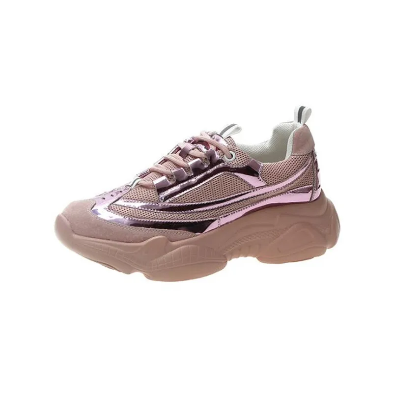 

Sports style casual white shoes spring new Korean mesh breathable comfortable wild women's shoes