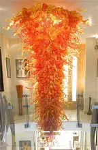 Large Hotel Lobby Chandelier Elegant Borosilicate Glass Art Deco Chihully Style Luxury Hand Blown Colored Glass Big Chandelier Large Hotel Lobby Chandelier Elegant Borosilicate Glass Art Deco Chihully Style Luxury Hand Blown Colored Glass Big Chandelier