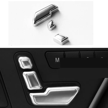

3PCS/SET Car Interior Decoration for Mercedes Benz A B C E GLK ML GLA class Seat adjustment button switch cover trim