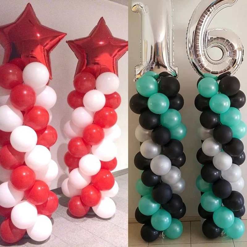 Пластиковые воздушные шары колонна-подставка наборы стенд Арка вечерние конфетти воздушные шары башня с зажимами Свадебные украшения держатель для шарика палка