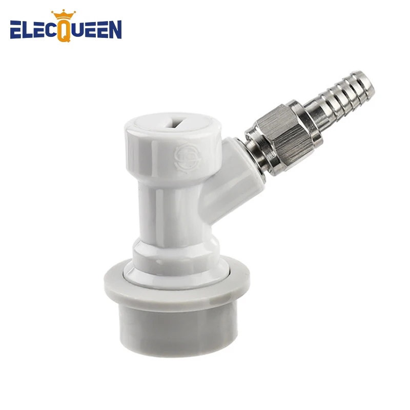 

Homebrew Ball Lock Style Quick Disconnect - Gas - Stainless Steel Swivel Nuts White Ball Pin Lock Connector