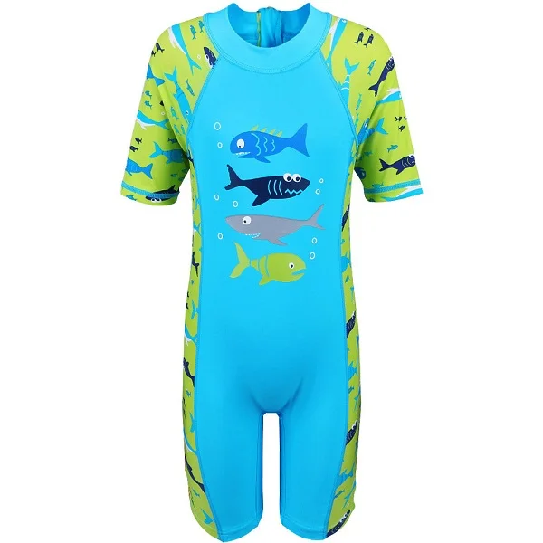 BAOHULU Shark Character Kids Swimwear (UPF50+) Swimsuit One Piece Boy Children Bathing Suits