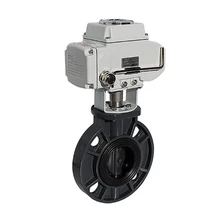 DN80 3 дюймов рентабельной/смываемая Моторизованный ПВХ Тройник, повышенная проиховдительность Электрический двигатель работает клапан-бабочка